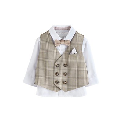 Gilet avec chemise et nœud papillon ensemble NEXT