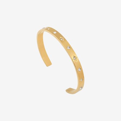 Bracelet jonc doré à l'or fin MAX CAROLINE NAJMAN