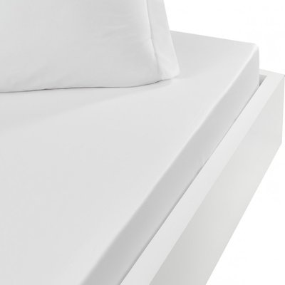 Drap housse en percale de coton bonnet 30 cm SOFT PERCALE SENSEI MAISON