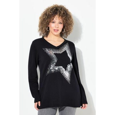 Pull à col en V et manches longues ULLA POPKEN
