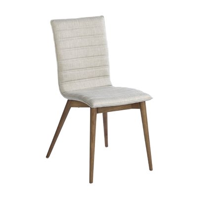 Chaise en tissu avec pieds en bois noyer ANGEL CERDA