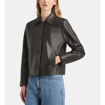 Blouson droit dakota cuir GALERIES LAFAYETTE