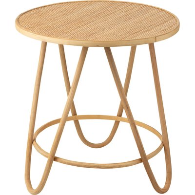 Table d'appoint en rotin naturel style bohème raffiné RECOLLECTION
