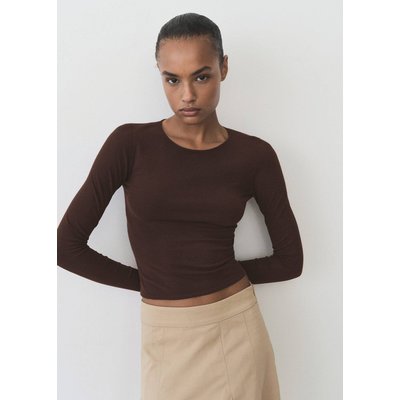 Pull ajusté maille fine MANGO