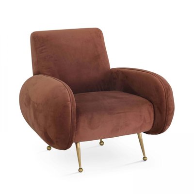 Fauteuil en velours OVIALA
