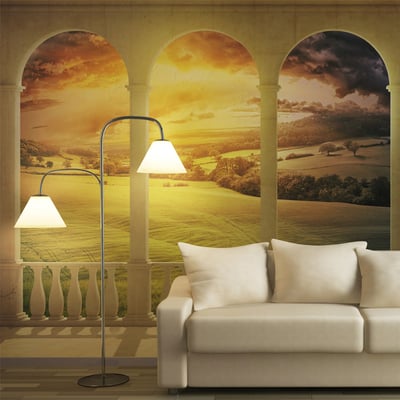 Papier peint intissé panoramique Paysage Dream about magical fields EDEN