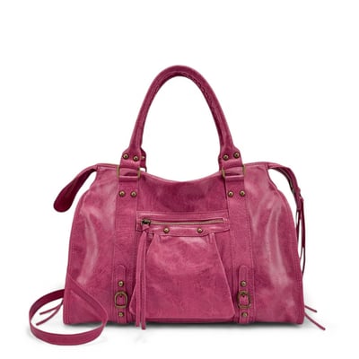 Sac à main en cuir italien effet brossé STORM BROSSE OH MY BAG