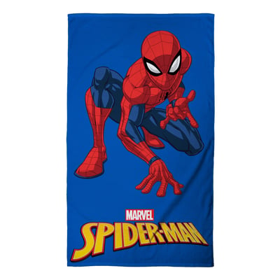 Serviette de bain et de plage imprimé 100% coton, HERO SPIDER-MAN