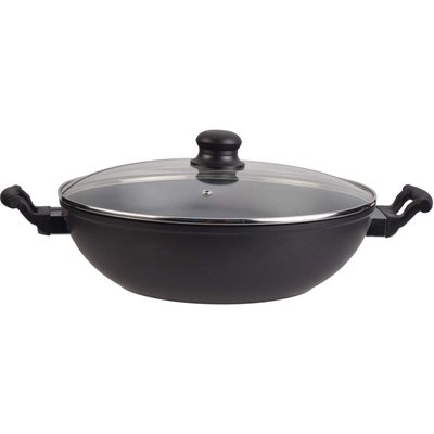 Wok Aluminium forgé Noir diam32cm ESSENTIEL B