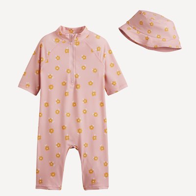 Maillot de bain 1 pièce imprimé fleurs avec bob LA REDOUTE COLLECTIONS