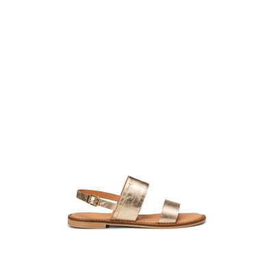 Sandale modèle Babette en cuir de chèvre avec effet brillant MARC O'POLO