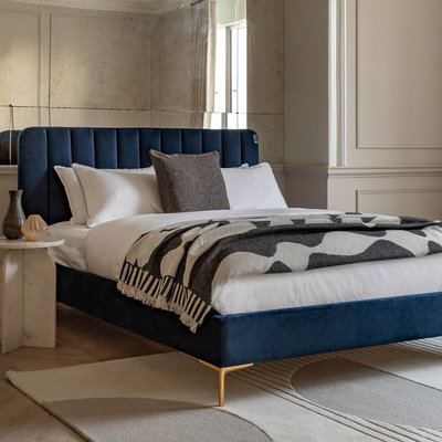 Carson Fluted Velvet Bed SO'HOME