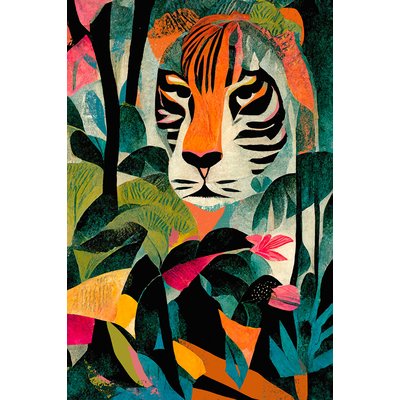 Tableau jungle tigrou HEXOA