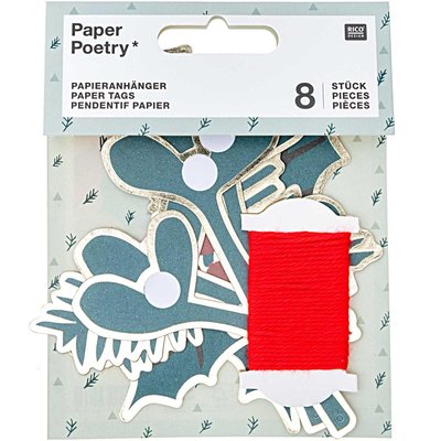 Etiquette decorative pour cadeaux Noel RICO DESIGN