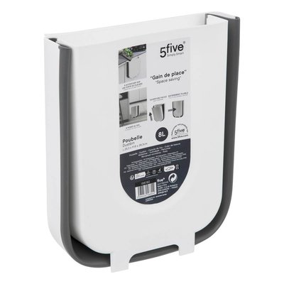 Poubelle rétractable 8L 5FIVE SIMPLY SMART