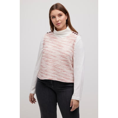 Pull sans manches en molleton, rayures ULLA POPKEN