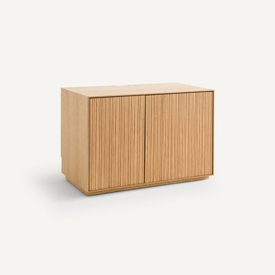 Mikube Closed Low Oak Cabinet AM.PM