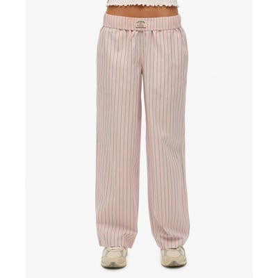 Pantalon Rayé Coton Bio Coupe Droite SUPERDRY