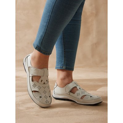 Salomés à scratch cuir ajouré PEDICONFORT