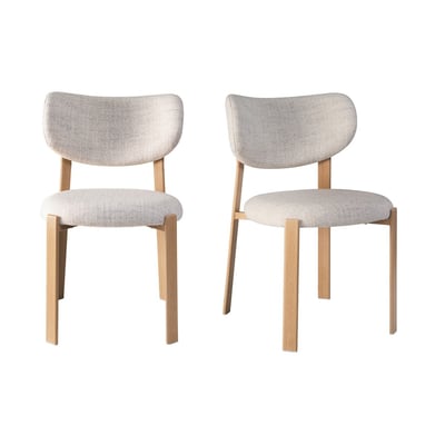 Lot de 2 Chaises en tissu OSLO CALICOSY