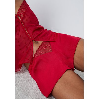 Short de pyjama satiné détails dentelle DECLARATION ETAM