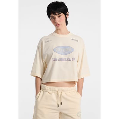 T-Shirt Cropped Imprimé GUESS