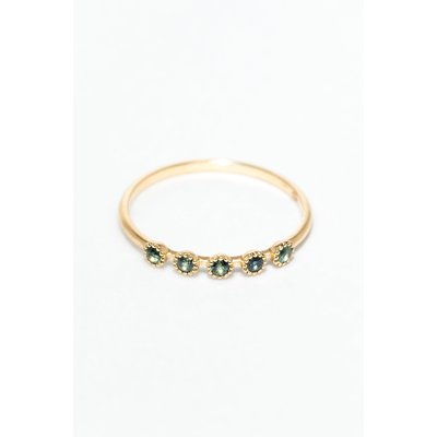 Bague Sonia  - Or 750‰ - Saphir vert YAY PARIS
