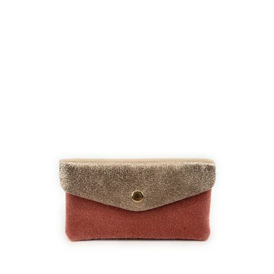 Pochette porte-monnaie en daim et cuir irisé COMBI OH MY BAG