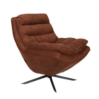 Fauteuil pivotant en velours côtelé - VINCE DUTCHBONE