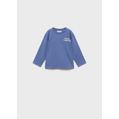 T-shirt coton message brodé MANGO BABY