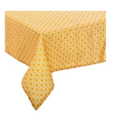 Nappe rectangulaire imprimée motif floral géométrique EDEN