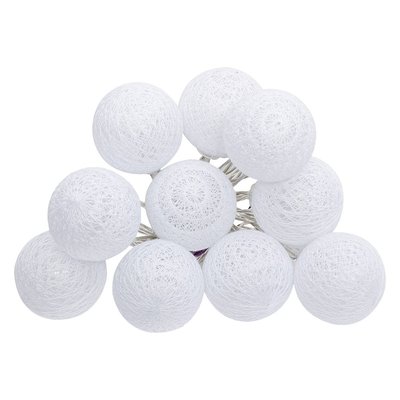 Guirlande led à pile "Tara" 10 boules lumineuses L165cm ATMOSPHERA