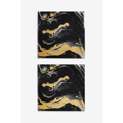 Set de table en verre galaxy, lot de 2 NEXT