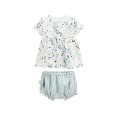 Ensemble robe et bloomer bebe fille La Redoute