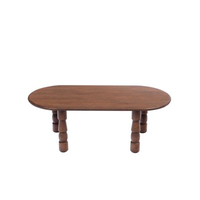 Table basse ovale en bois style ethnique L115 - RUNDU AMADEUS