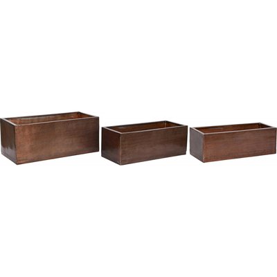 Cache-pot en aluminium, lot de 3, Moderno RECOLLECTION