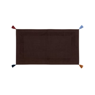Tapis de bain AMARA CARRE BLANC