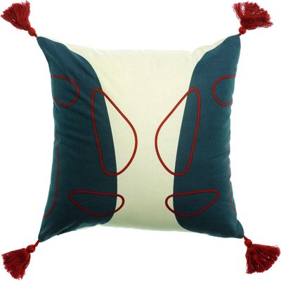 Coussin déco coton imprimé, Kilima C DESIGN HOME TEXTILE