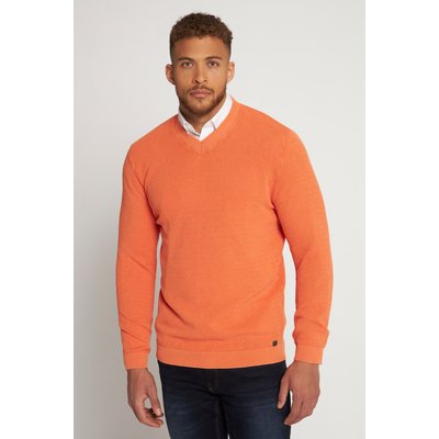 Pull à col V et délavage stonewashed JP1880