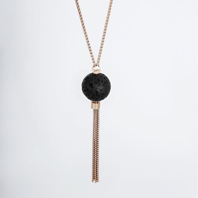 Long necklace Liliflo Rose - Lava stone LILIFLO