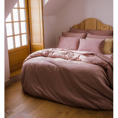 Housse de Couette Adulte SATIN DE COTON BIO LAVÉ KADOLIS