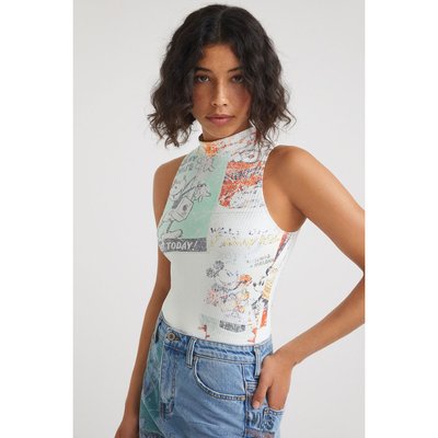 Body avec illustrations cartes postales DESIGUAL