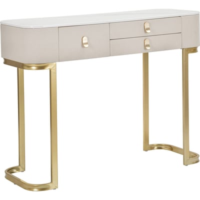 Console 3 tiroirs plateau effet marbre GLAM RECOLLECTION