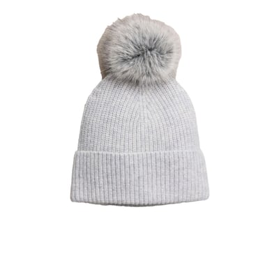 Bonnet en maille de cachemire à pompon NEXT