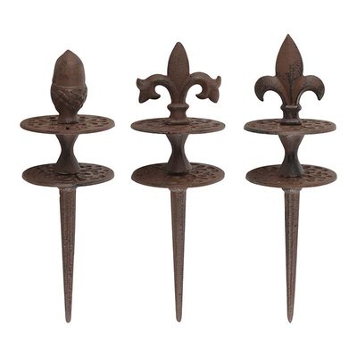 Lot de 3 guides tuyaux Fonte 29 cm ESSCHERT DESIGN