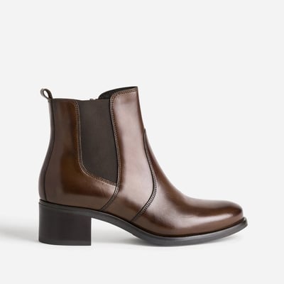 Boots À Talon en cuir NADEGE ERAM
