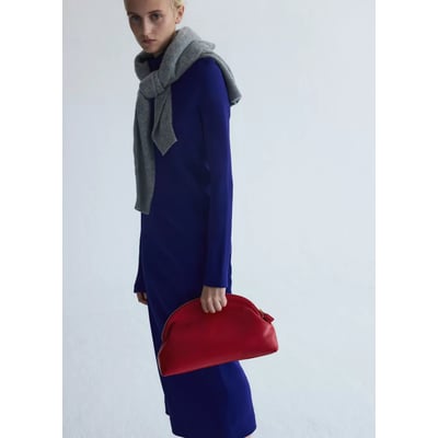 Robe midi col montant MANGO