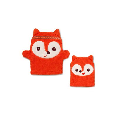 Lot de 2 gants de toilette marionnette Alice LILLIPUTIENS