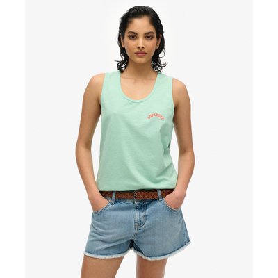 Débardeur teint en pièce à logo Essential SUPERDRY