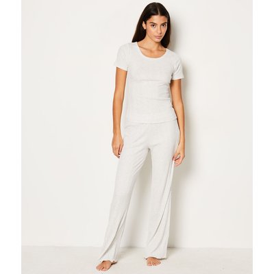 T-shirt de pyjama manches courtes en coton côtelé COLYN ETAM